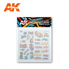 AK Interactive ASSORTED GRAFFITI DECALS