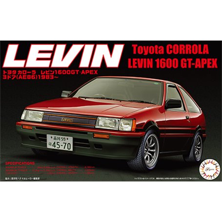 Fujimi 046204 1/24 ID-9 Toyota Corrola Levin 1600 GT-APEX