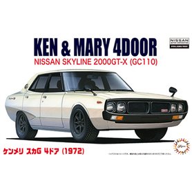Fujimi 046228 1/24 ID-5 Ken & Mary 4DOOR Nissan Skyline 2000GT-X (GC110)