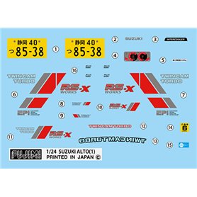 Fujimi 046303 1/24 ID-56 Suzuki Alto TwinCam Turbo Works