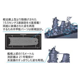 Fujimi 1:700 IJN Yamato 1941 - JAPANESE BATTLESHIP