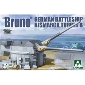 Takom 5012 1/72 "Bruno" German Battleship Bismarck Turret B