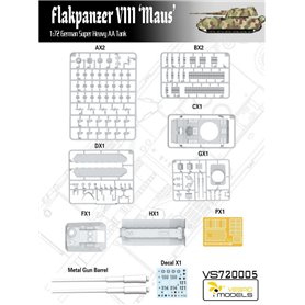 Vespid Models 1:72 Flakpanzer VIII Maus - GERMAN SUPER HEAVY AA TANK