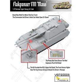 Vespid Models 1:72 Flakpanzer VIII Maus - GERMAN SUPER HEAVY AA TANK