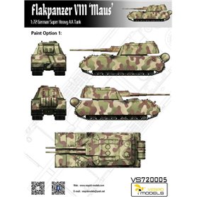 Vespid Models 1:72 Flakpanzer VIII Maus - GERMAN SUPER HEAVY AA TANK