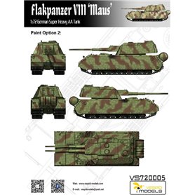 Vespid Models 1:72 Flakpanzer VIII Maus - GERMAN SUPER HEAVY AA TANK