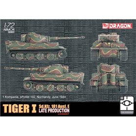 Dragon 1:72 Pz.Kpfw.VI Tiger Ausf.E - W/ZIMMERIT