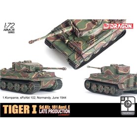 Dragon 1:72 Pz.Kpfw.VI Tiger Ausf.E - W/ZIMMERIT