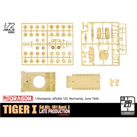 Dragon 1:72 Pz.Kpfw.VI Tiger Ausf.E - W/ZIMMERIT