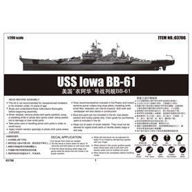 Trumpeter 1:200 USS Iowa BB-61 1944
