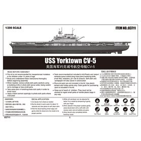 Trumpeter 1:200 USS Yorktown CV-5