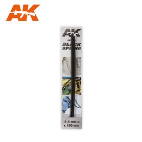 AK Interactive BLACK SPRING 2,5mm