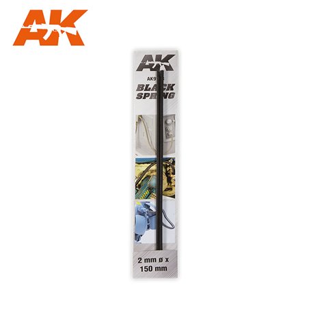 AK Interactive BLACK SPRING 2mm