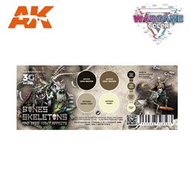 AK Interactive AK-1069 Zestaw WARGAME COLOR SET - BONES AND SKELETONS