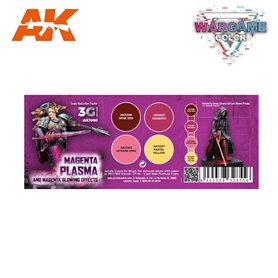 AK Interactive WARGAME COLOR SET. MAGENTA PLASMA AND GL