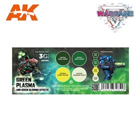 AK Interactive AK-1064 Zestaw WARGAME COLOR SET - GREEN PLASMA AND GLOW