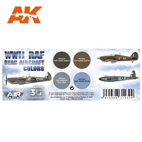AK Interactive WWII RAF SEAC Aircraft Colors SET 3G