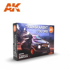 AK Interactive Zestaw farb TRANSPARENT COLORS SET 3G