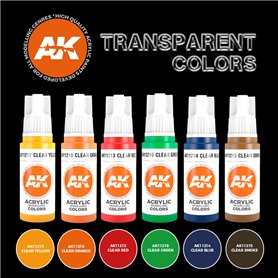 AK Interactive TRANSPARENT COLORS SET 3G