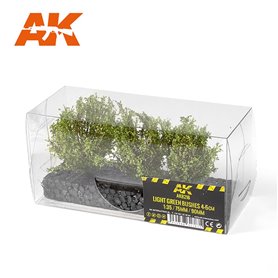AK Interactive Drzewka LIGHT GREEN BUSHES - 4-6cm