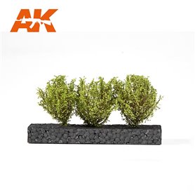 AK Interactive LIGHT GREEN BUSHES 4-6CM