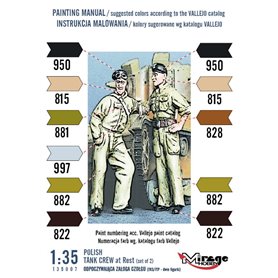 Mirage 1:35 Odpoczywająca załoga czołgu - dwie figurki - RESIN KIT