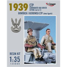 Mirage 1:35 Dowódca and kierowca C7P - two figurines - RESIN KIT 