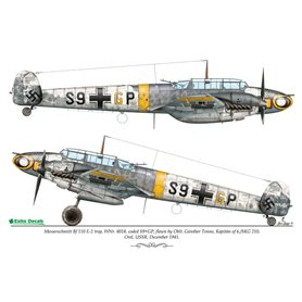Exito DECALS 1:72 Yak-1b + Bf-110 E-2 + Bf-109 F-4 - EASTERN FRONT FIGHTERS - VOL.2