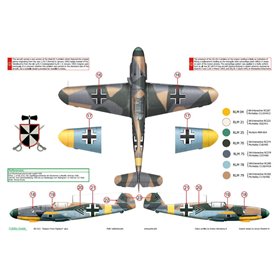 Exito DECALS 1:72 Yak-1b + Bf-110 E-2 + Bf-109 F-4 - EASTERN FRONT FIGHTERS - VOL.2