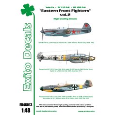 Exito EXITO DECALS 1:48 Yak-1b + Bf-110 E-2 + Bf-109 F-4 - EASTERN FRONT FIGHTERS - VOL.2