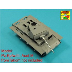 ABER 1:35 Metalowa lufa 50mm KwK.39 L/60 do Pz.Kpfw.III Ausf.J / Ausf.L / Ausf.M