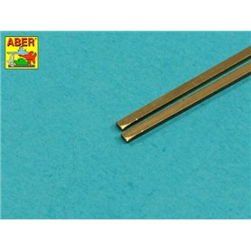 ABER KR15 Kwadratowe prety mosiężne 1.5mm - długość 245mm x 2mm