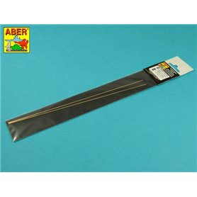 ABER KR15 Kwadratowe prety mosiężne 1.5mm - długość 245mm x 2mm