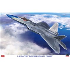 Hasegawa 1:48 F-22 Raptor - BLUE NOSE DETAIL UP VERSION