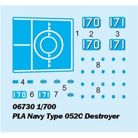 Trumpeter 1:700 PLA NAVY TYPE 052C DESTROYER