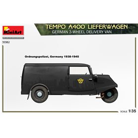 Mini Art 1:35 Tempo A400 Lieferwagen - GERMAN 3-WHEEL DELIVERY VAN