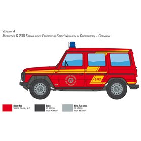 Italeri 1:24 Mercedes G230 Feuerwehr
