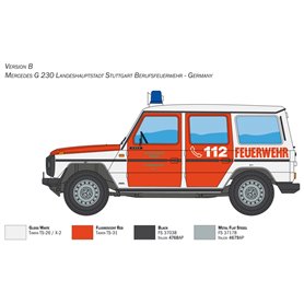 Italeri 1:24 Mercedes G230 Feuerwehr