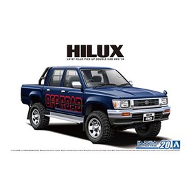 Aoshima 06217 1/24 MC#20 Toyota LN107 Hilux Pick Up Double Cab 4WD '94