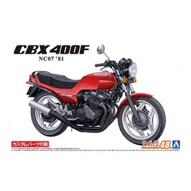 Aoshima 06232 1/12 BIKE48 Honda NC07 CBX400F Monza Red