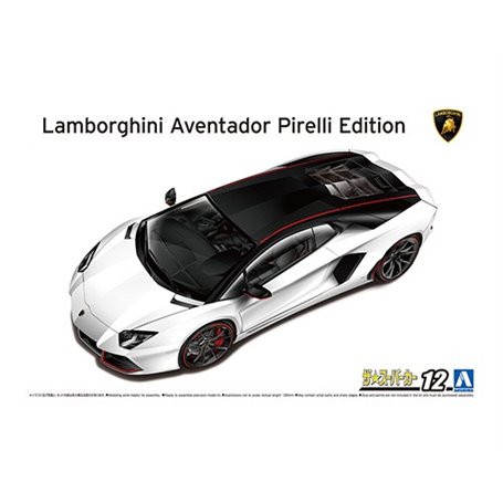Aoshima 06121 1/24 SC12 '14 Lamborghini Aventador Pirelli Edition