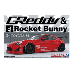 Aoshima 06186 1/24 TC1 ZN6 Toyota 86 '12 GReddy&Rocket Bunny Enkei Ver. (Toyota)
