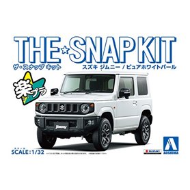 Aoshima 1:32 Suzuki Jimny - PURE WHITE PEARL - THE SNAPKIT