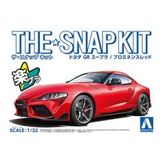 Aoshima 1:32 Toyota GR Supra - PROMINENCE RED - THE SNAPKIT 