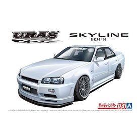 Aoshima 05534 1/24 TC#4 URAS ER34 Skyline Type-R '01 (Nissan)