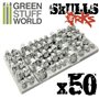 Green Stuff World Resin Ork Skulls 50x 