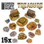 Green Stuff World RESIN TREASURE PIECES - 16szt.