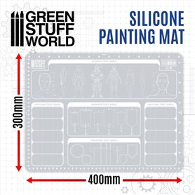 Green Stuff World SILICONE PAINTING MAT - 400mm x 300mm