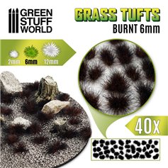 Green Stuff World Tufty GRASS TUFTS - BURNT - 6mm