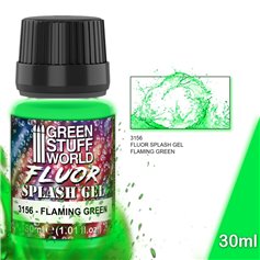 Green Stuff World SPLASH GEL - FLAMING GREEN - 30ml